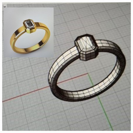 Collage Neue CAD-Rhino Einstiegsschulung für Goldschmiedinnen und Goldschmiede